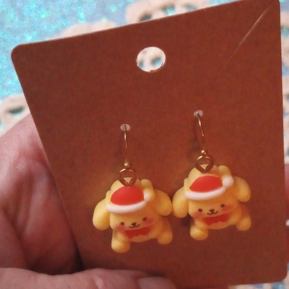 Pompompurin Christmas earrings - Picture 6 of 6